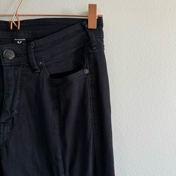 True Religion Jennie Curvy Skinny Jeans Black Diamond Size 29 - Picture 5 of 16